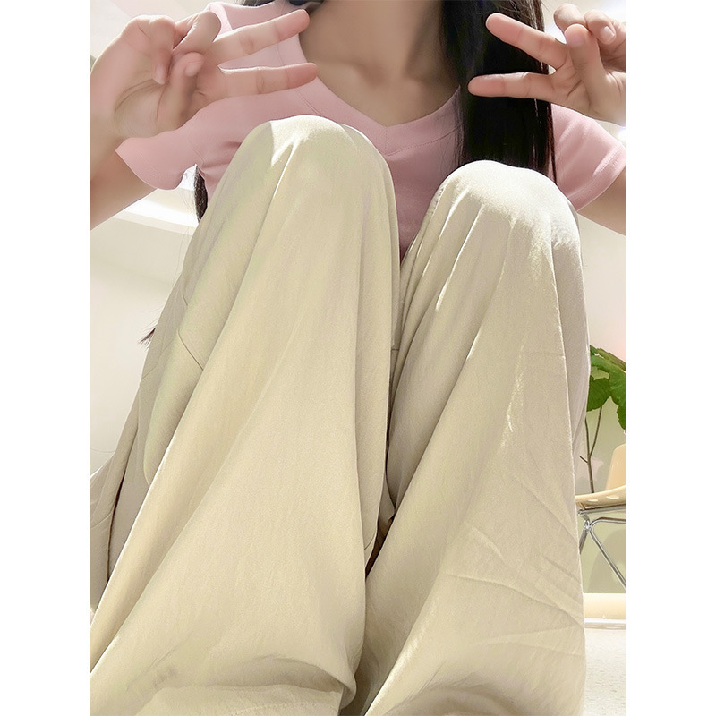 Yamamoto pants for women Spring and Summer 2024 New High waist draping wide leg lazy loose slimming mopping casual pants