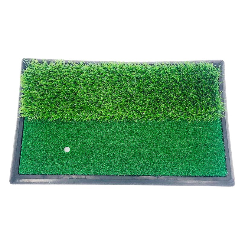 Golf interior golpear la estera engrosada práctica de entrenamiento de columpio entrenador familia portátil césped bola mat