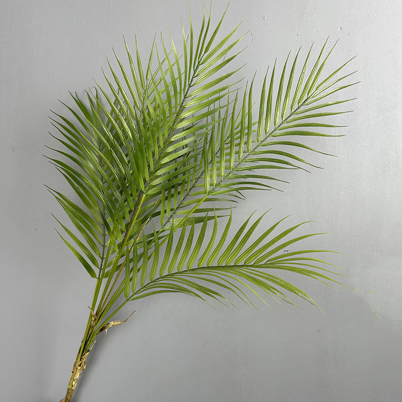 Nordic ins Simulation Green Plant Bundle Palm Loaded Sunflower Leaf Wedding Decoration Plastic Coconut Leaf Photography Props