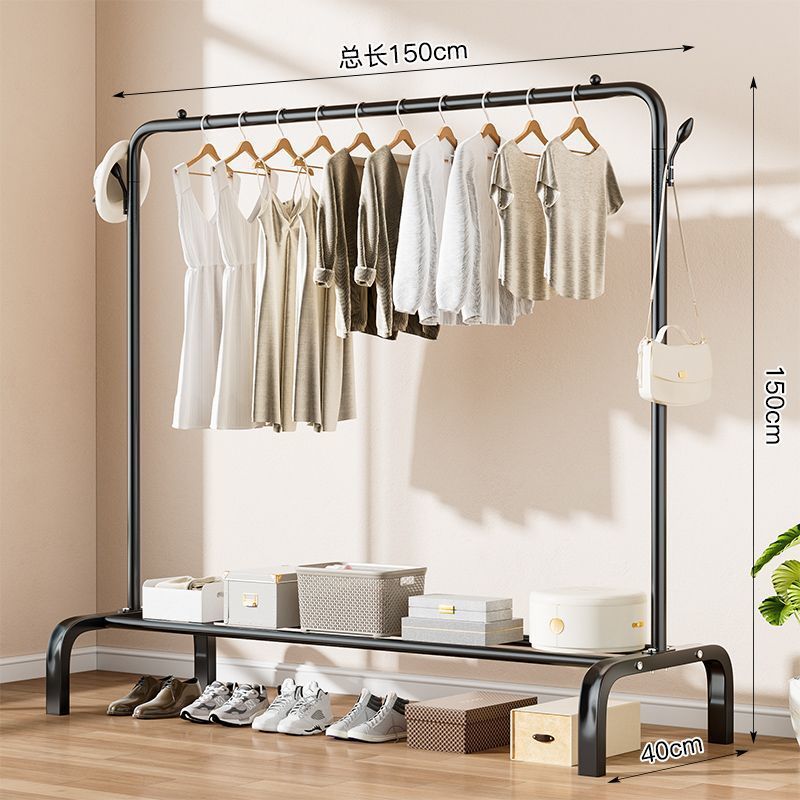 화이트 - 업그레이드된 단극 150cm + 옷걸이