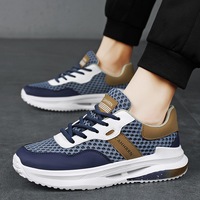 Sports and leisure shoes for men, trendy spring mesh shoes for young students, 2024 new men's shoes, trendy shoes for men, breathable