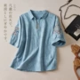 翻领重工小众复古上衣
