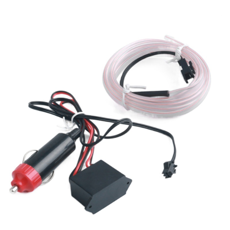 Venta al por mayor coche LED lámpara de gas luz fría Lámpara decorativa lámpara modificada Clip-en luz fría con borde lámpara de atmósfera de coche