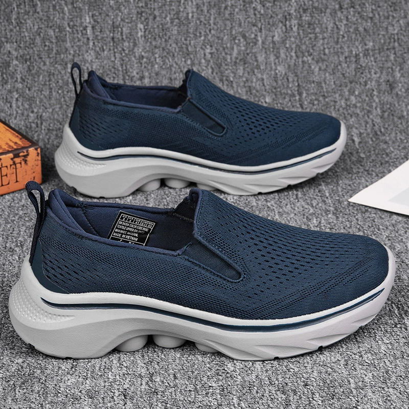 Дышащая мужская обувь, обувь для ходьбы, спортивная повседневная обувь, трансграничная мужская повседневная обувь для людей среднего и пожилого возраста, мужские лоферы для внешней торговли, повседневная обувь