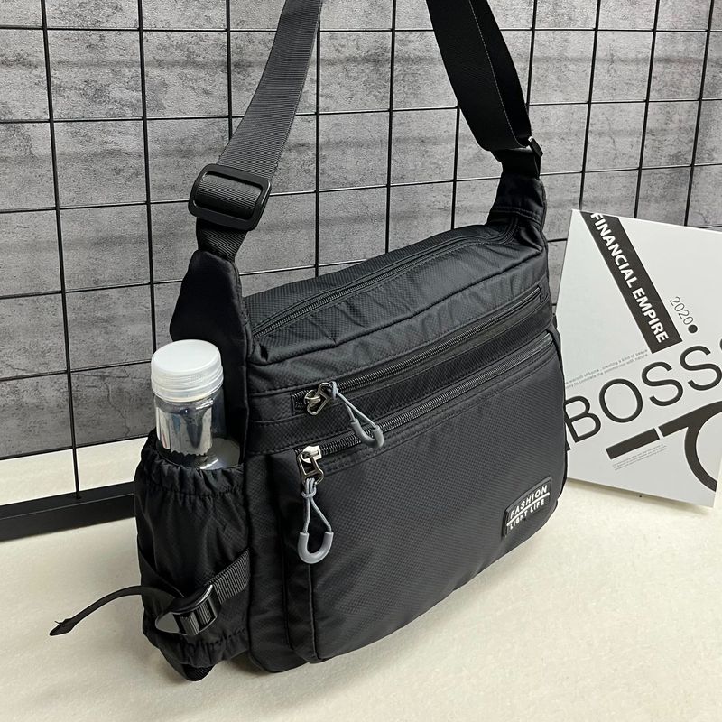 Cross-border Wholesale Men's Waterproof Shoulder Crossbody Bag Oxford Cloth Film Large Capacity Multi-layer Zipper Fashionable Casual Bag Cross-border Wholesale Men's Waterproof Shoulder Crossbody Bag Oxford Cloth Film Large Capacity Multi-layer Zipper Fashionable Casual Bag