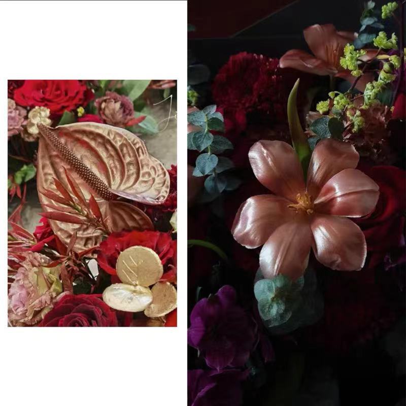 Internet celebridad ciruela negro rosa púrpura flores autopintadas agente de pulverización de color tinte floral spray colorante