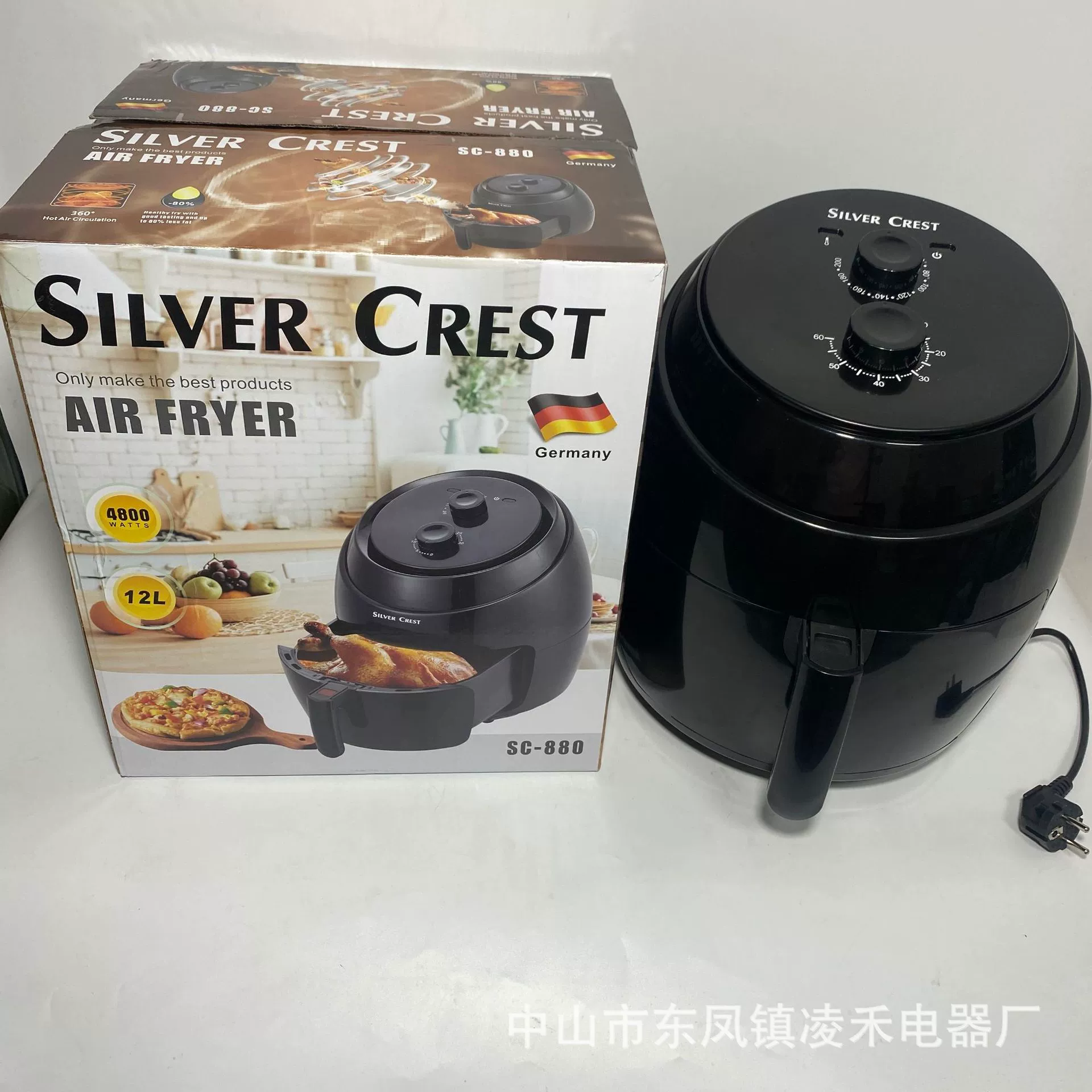 Silver Crest 12 L Air FRYER Английская воздушная жарка Пот Foreign Trade Cross-border Export Factory