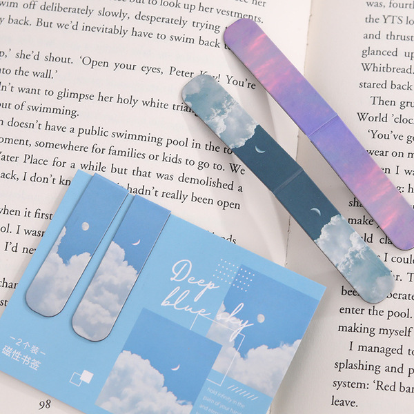 Magnetic Bookmark Moom Fantasy Series INS Scenery Cloud Duo Simple…