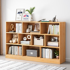 Bookshelf Miscellaneous Rack Home Bookcase Storage Cabinet with Multi-layer Grid Storage Cabinet Simple Layered Floor Standing Display Rack