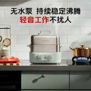 大宇全钢电蒸锅多功能蒸煮炖一体双层304不锈钢18L【彩盒款】