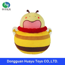 蜜蜂毛绒玩具淘宝天猫店吉祥礼物出口玩具厂家定做毛绒布艺蜂蜜罐