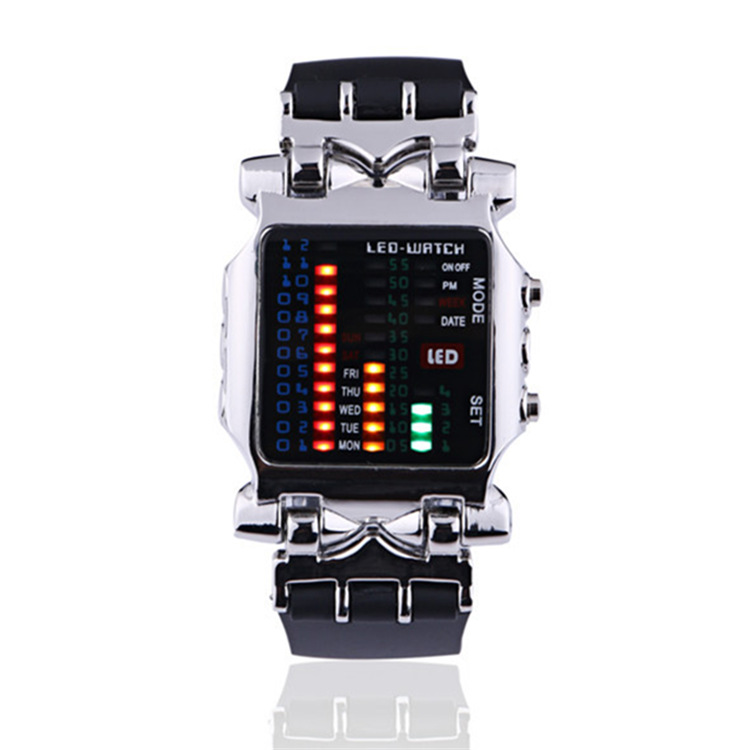 Nuevo Comercio exterior comercio electrónico Venta caliente binario LED reloj electrónico creativo cangrejo reloj estudiante LED cangrejo reloj