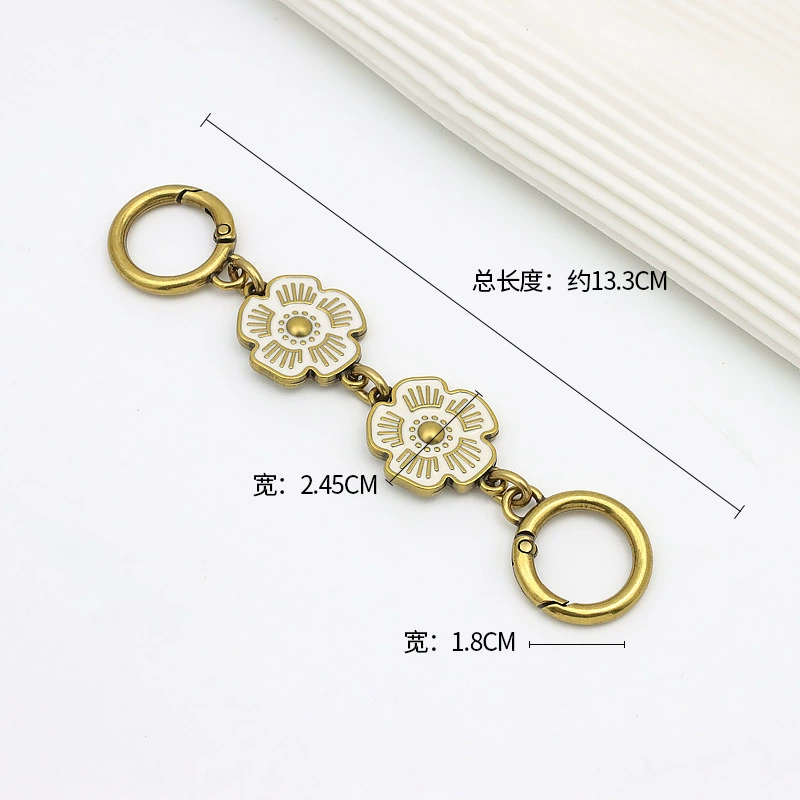 Kochi Xiangbule tabby Baccarat bag modified camellia extended decoration underarm lengthened shoulder strap chain accessories