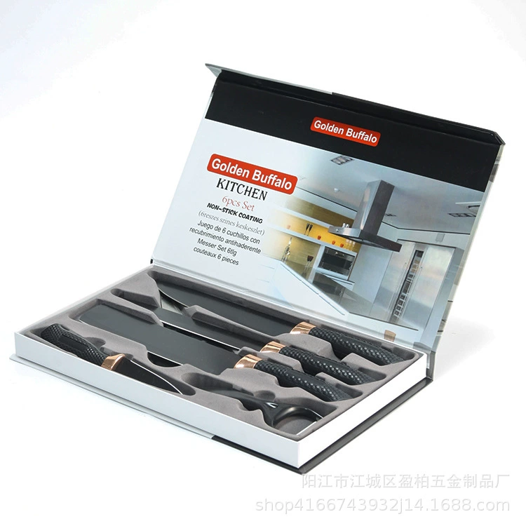 (Cross-border trading), gift box stainless steel, sharp set, 6 pieces