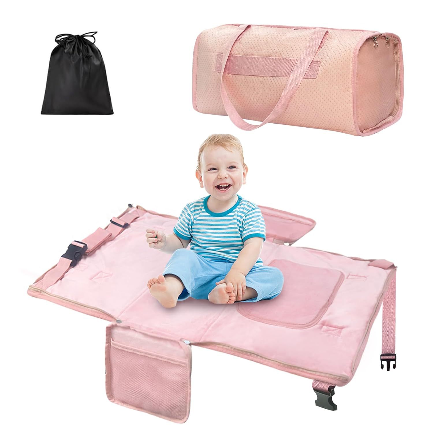 Toddler Airplane Bed Travel Bag Kids Airplane Seat Extender Toddler Airplane Footrest Kids Airplane Hammock