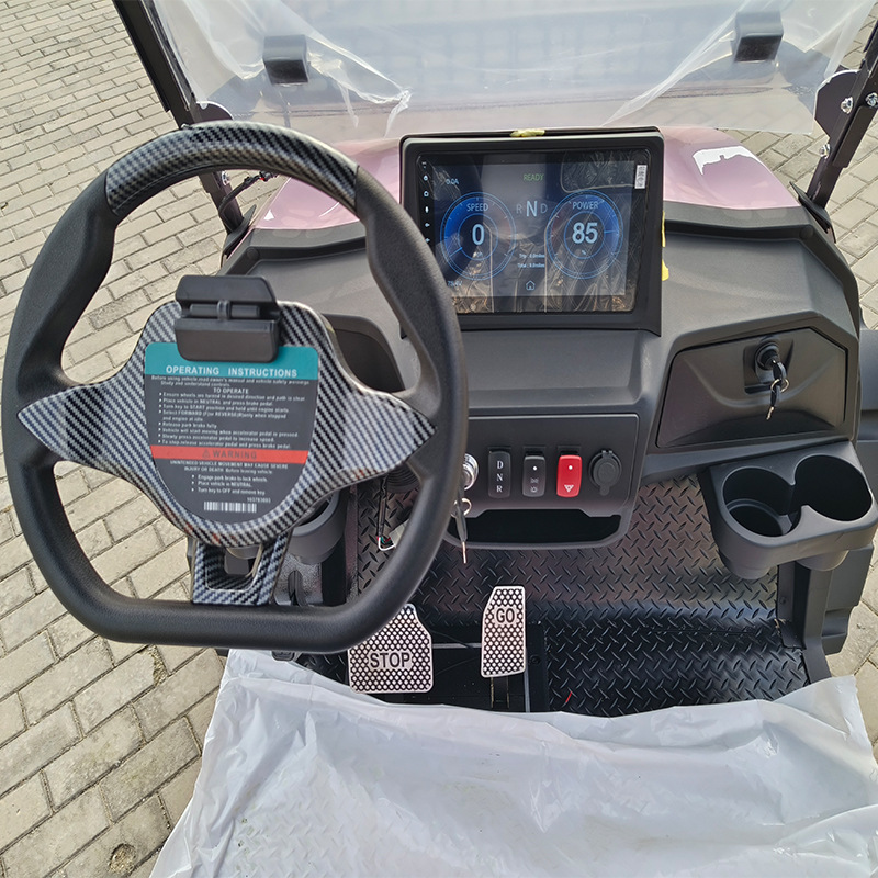Foreign trade electric golf cart, hotel shuttle vehicle, 4-seater and 6-seater electric sightseeing car for resorts and scenic areas
