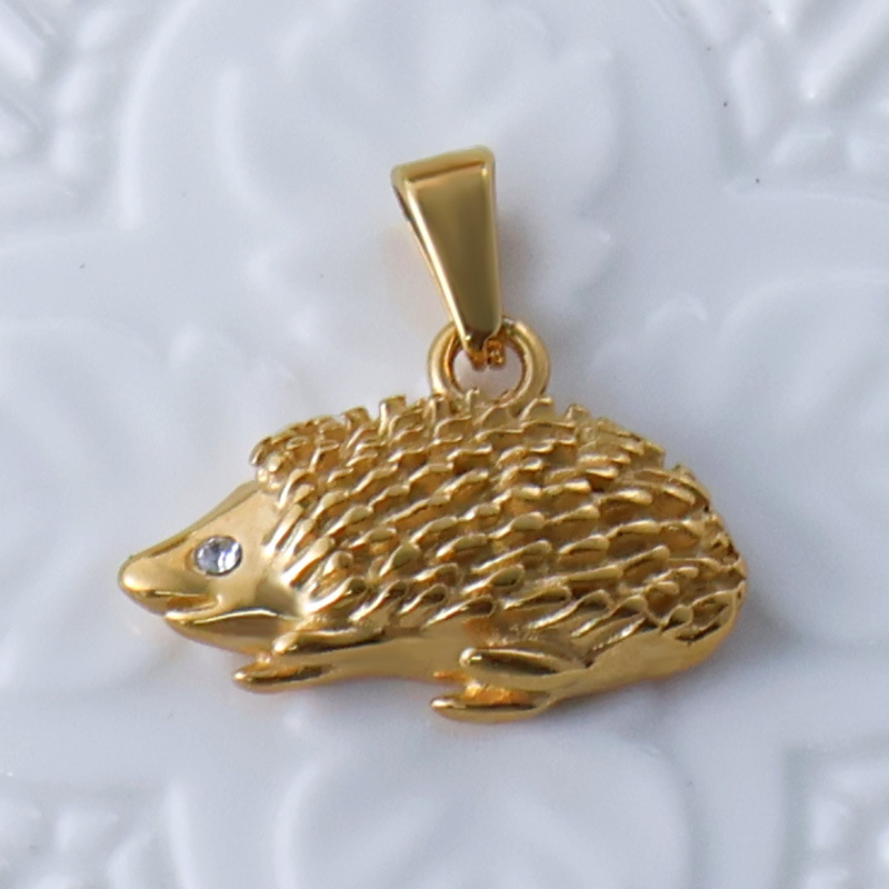 10g Weight Pendant Jewelry Making Type Real Gold Plated Plating Material 1 Piece Quantity Holiday, Daily Occasion 304 Stainless Steel Material Geometric Pattern Unisex Gender Retro Style Waterproof Non Tarnish, Plating Craft 1 Piece 304 Stainless Steel Real Gold Plated Geometric Pendant 8
