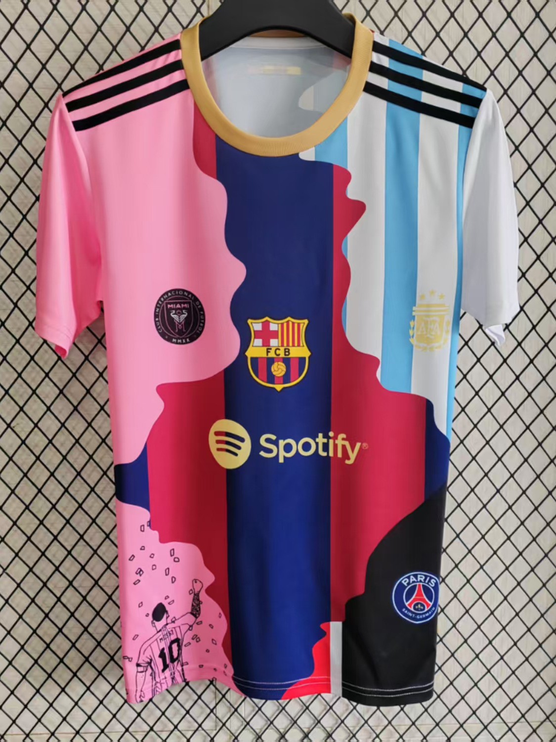 2526 Real Madrid Messi conmemorativo Arsenal Benfica Chelsea camiseta tailandesa de fútbol deportivo de manga corta