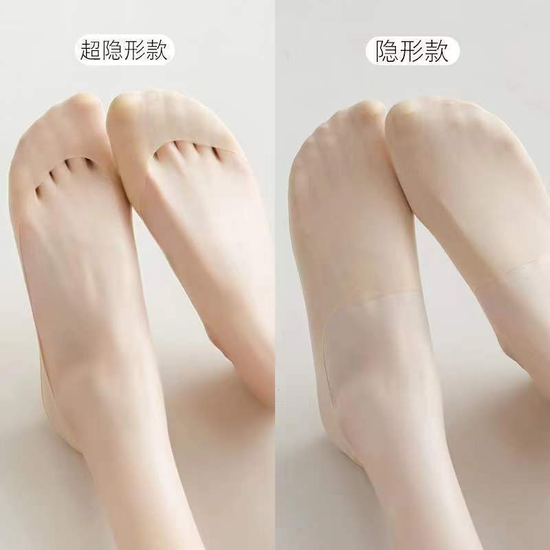 Shallow mouth mesh invisible boat socks for women summer thin cotton bottom non-falling high heels essential short socks wholesale