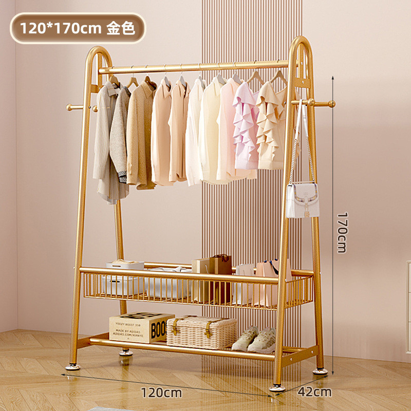 걱정 없는 애프터 서비스丨빅맥 3.2CM 두꺼운 파이프 직경丨럭셔리 골드-바닥을 걸레질하지 않고 높게 [120CM*170CM] 더블 레이어 프레임