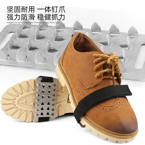Simple outdoor 26-tooth crampon mountaineering snow anti-slip shoe cover Velcro stainless steel ice anti-skid claw