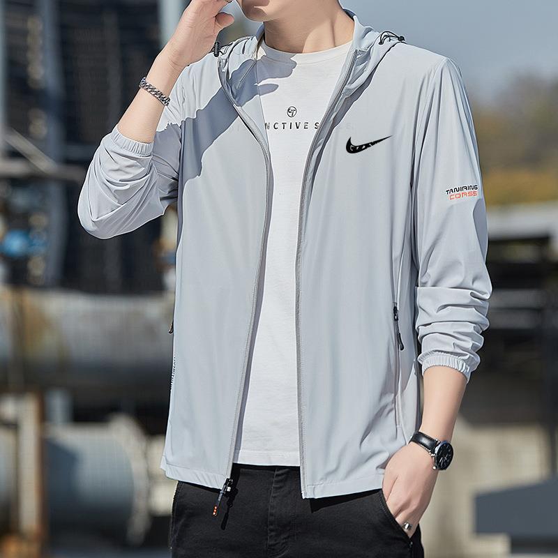 Men's Summer 2026 New Ice Silk Sun Protection Clothing Men's Breathable Sun Protection Clothing Anti-Uv Skin Clothing Jacket for Men