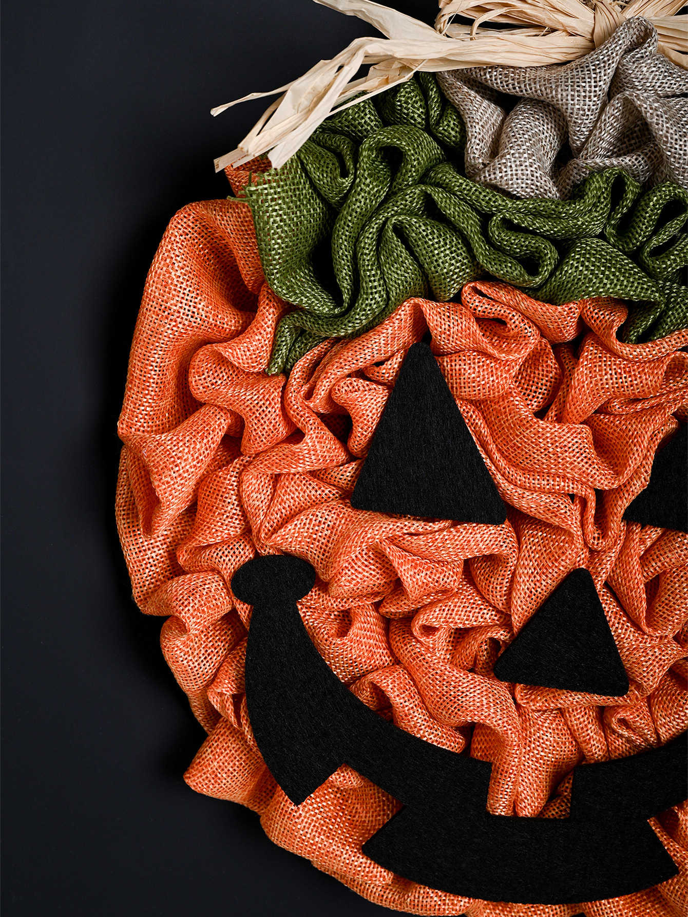 Otthon és kert Halloween tök koszorú kézzel szőtt partidekoráció kellékek medál díszek szellem fesztivál dekoráció_voghion.com