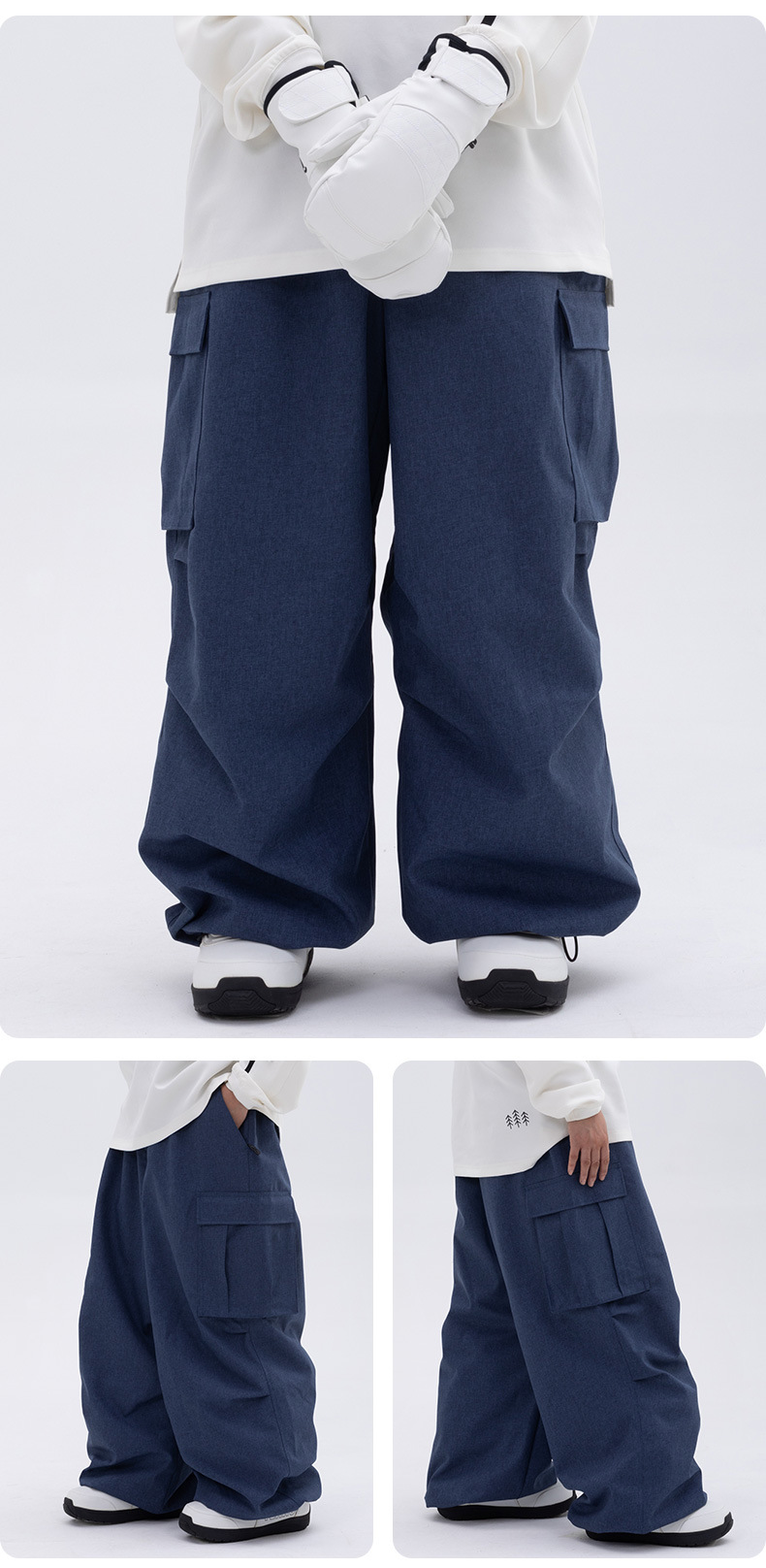 001 SNOWVERB Snowboard OVERSIZE Cross-Border Pants Women's Ski Suit Waterproof Loose Men's Outdoor_voghion.com