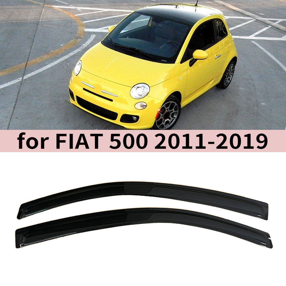 Fiat FIAT 500 2011-2019 Rain Shield Side Window Deflector Injection Molding (Rain shield) - for-fiat-500-2011-20192pcs
