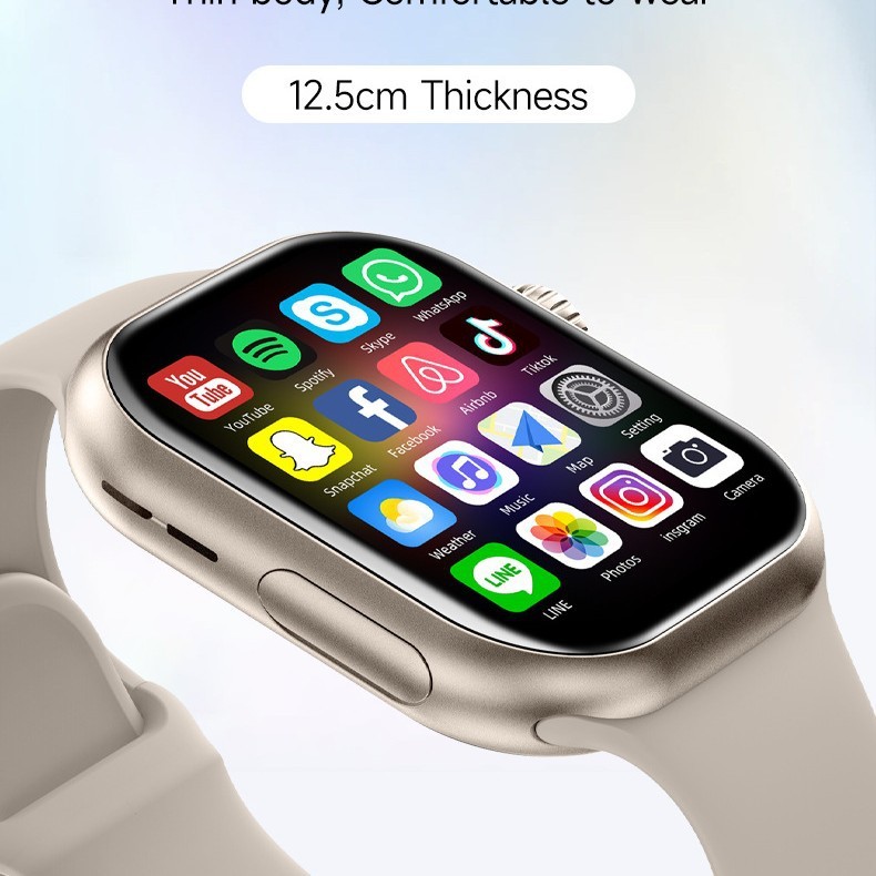 New Smart Watch with High-Definition Display, Large Memory, Pull-Out Camera, Mobile Phone Card Slot, Full Network Connectivity, Heart Rate Monitoring, Suitable for Students and Children