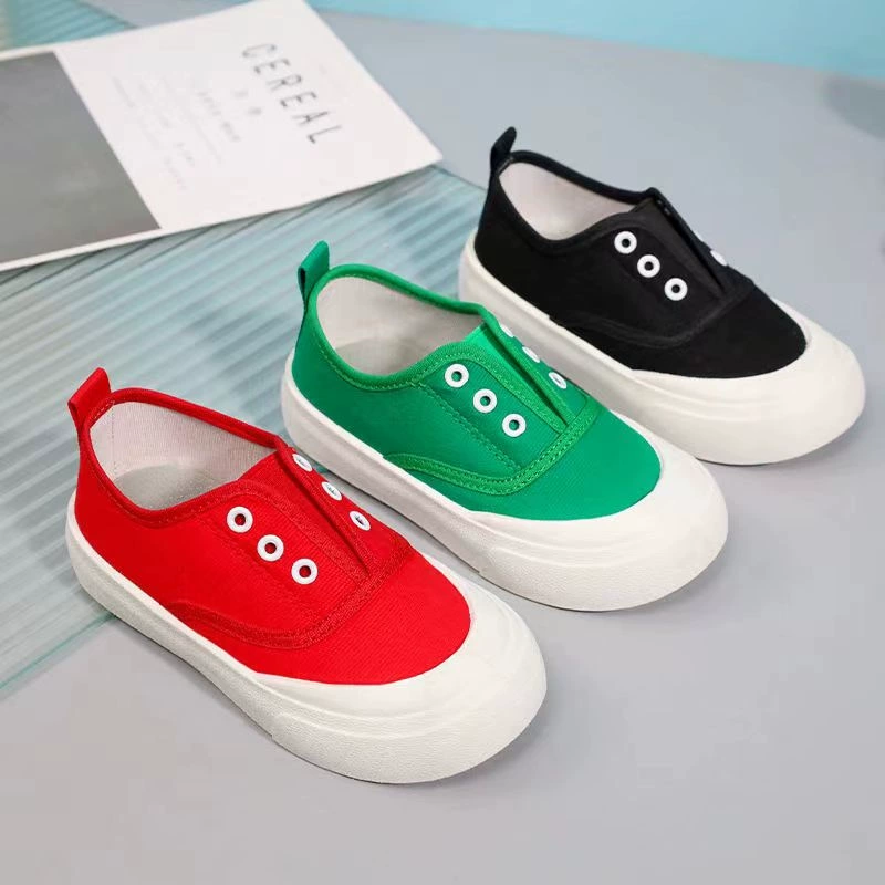 Бутик Детская обувь, парусиновая дышащая свободная детская обувь, средняя и большая детская легкая детская обувь с мягкой подошвой, внешняя торговля, трансграничная Оптовая обувь