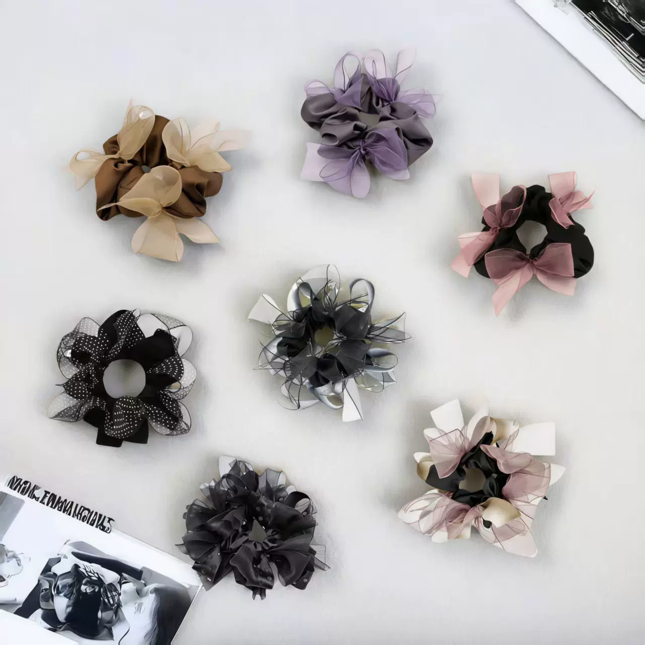 六公分直径轻职风日韩发绳民族风法式优雅发圈许我耀眼韩版头饰女