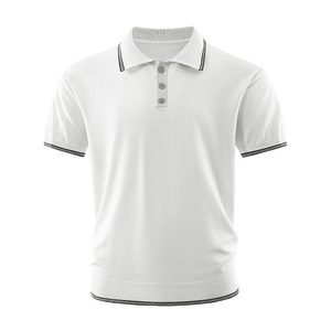 ZF8105-D 韩版翻领针织OLO衫老钱风夏季通勤时尚短袖T恤休闲，男装针织衫/毛衣，星座614