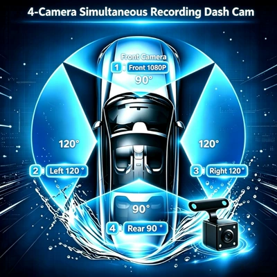 with high-definition night vision, simultaneous: Driving recorder