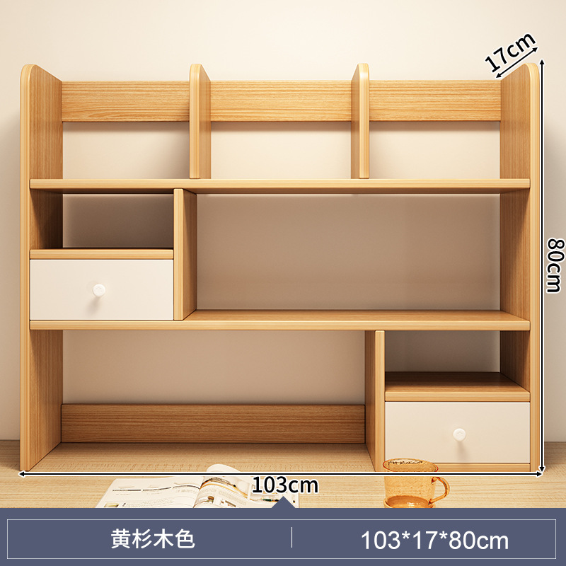 Estante de escritorio estante de almacenamiento de escritorio dormitorio cosas buenas mesa de estudio multi-capa pequeño estante