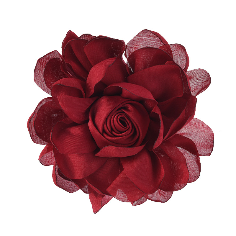 Spilla camelia vintage elegante da donna accessorio per abito_voghion.com