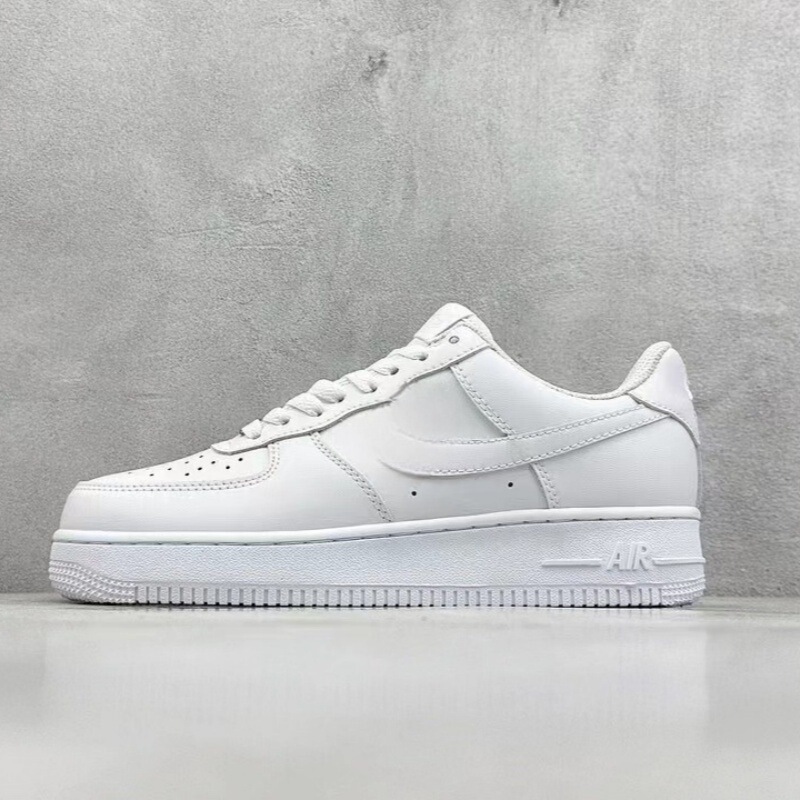 Putian Pure Original Cowhide High Version Air Force One Af1 Wheat Color Classic Men's and Women's Couple Sports White Shoes