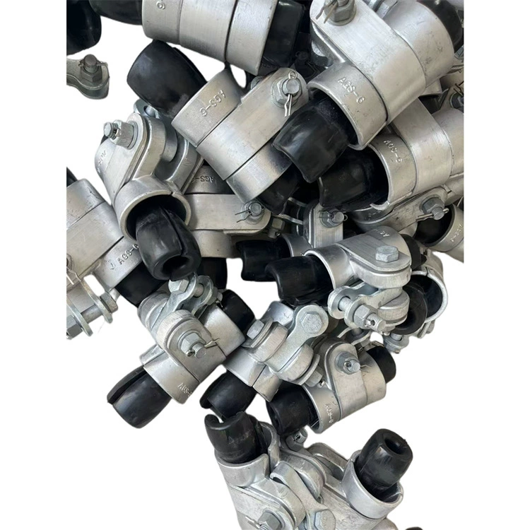 Предварительно скрученный золотой подвесной зажим для проволоки электропитания, двойной подвесной зажим для проволоки, подвесной золотой набор, золотая веревка для оптического кабеля