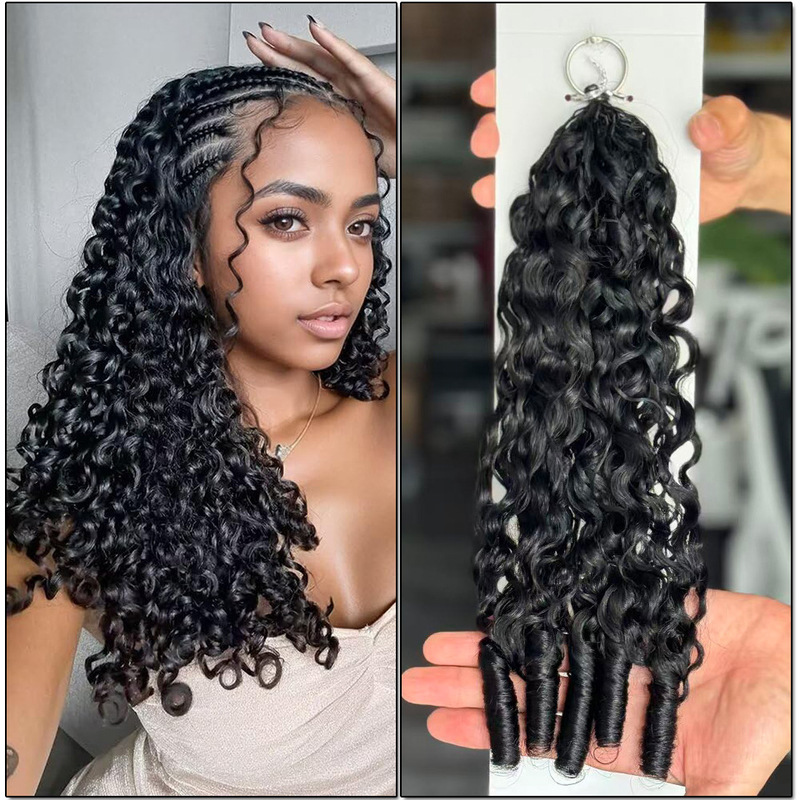 Third-Generation Feather Hair Extensions, Real Human Hair Crochet Burmese Curl Humanhair Foreign Trade Wigs Third-Generation Feather Hair Extensions, Real Human Hair Crochet Burmese Curl Humanhair Foreign Trade Wigs