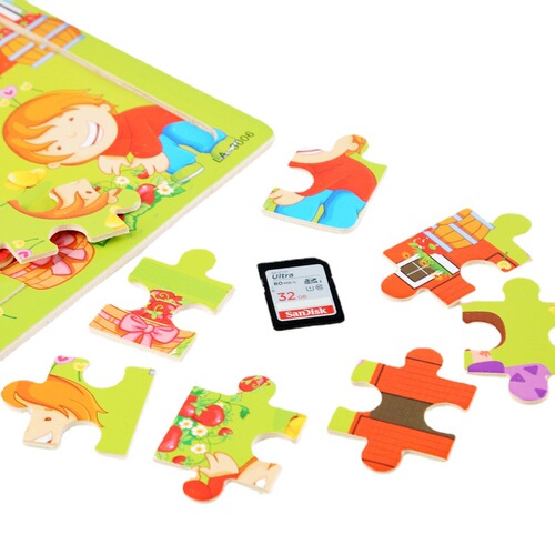 New 40-piece wooden children's jigsaw puzzle early childhood educational toys wholesale manufacturer