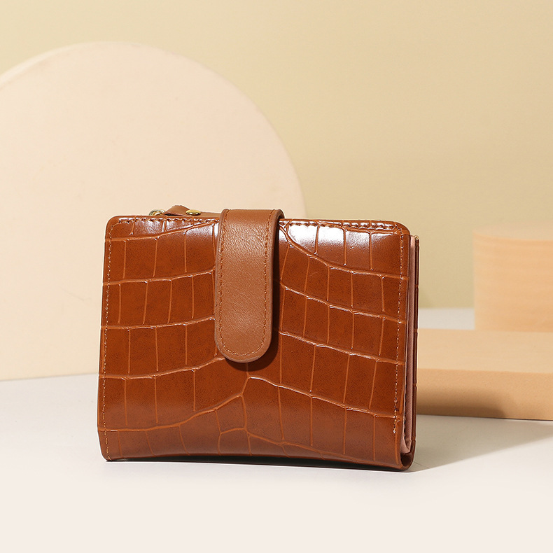 Holiday, Daily Occasion Pu Leather Material Anti-theft Function Women's Solid Color Pu Leather Zipper Wallets