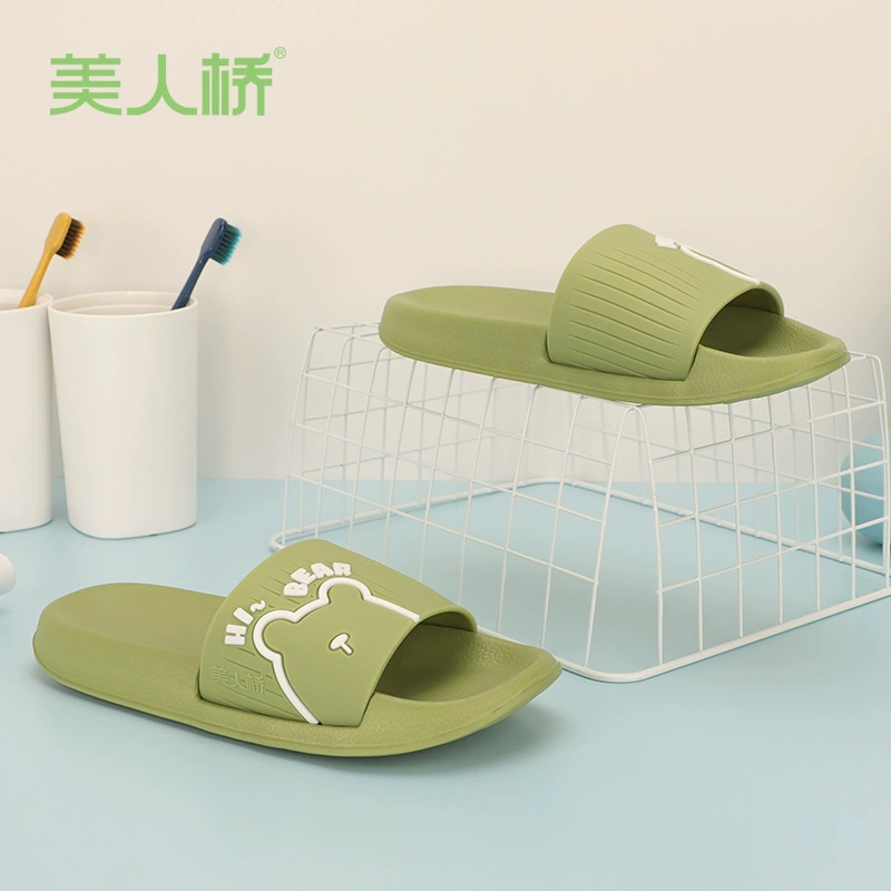 美人桥 Cartoon slippers for men and women, slide, for teenagers, family style, wholesale