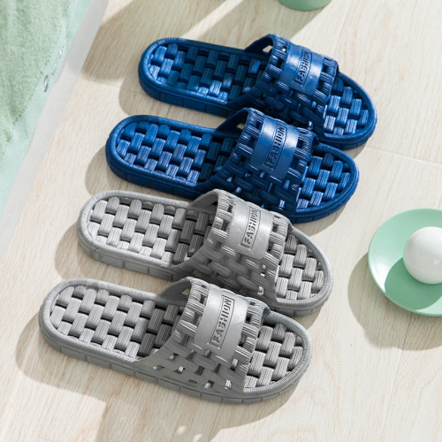 Women's and Men's Bathroom Slippers Wholesale Non-slip Thick Insoles Soft Sole Water-losing Shoes Toilet Bathroom Hotel Drainage Bath