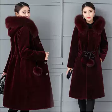 Women's Medium And Long Coat Women's Large Thickened Casual Coat Looks Thin