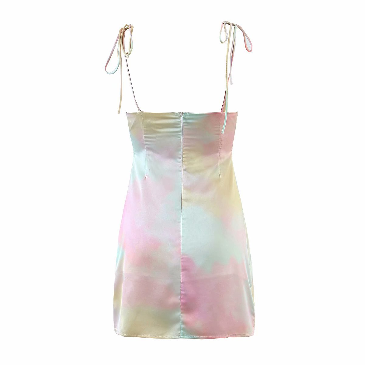 color tie-dye sling dress NSAM23068