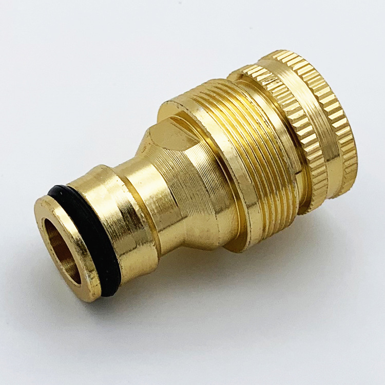 铝合金镀铜台盆接头 洗车水枪转接头 4分转换接头台盆水龙头接头