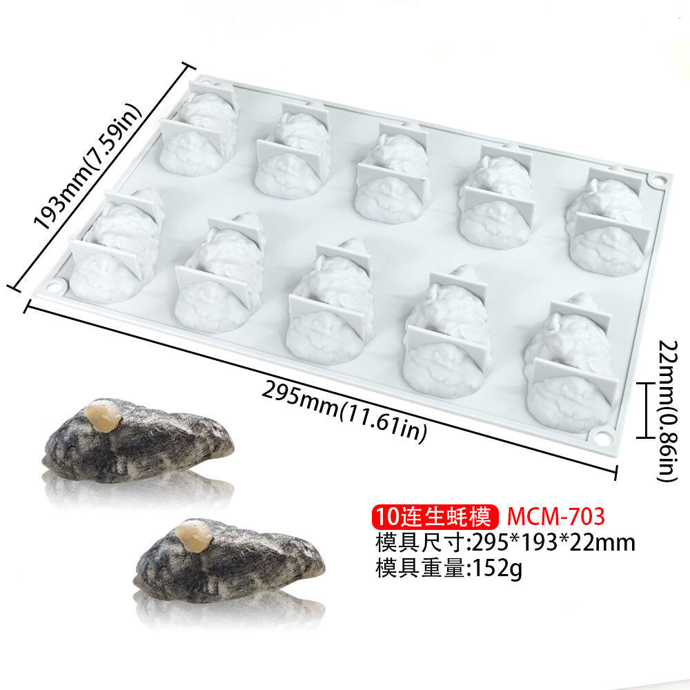 Fruta simulada Luchu Molde de silicona Castaño Ramas de maní Molde de pastel Queso de concha Molde de decoración de plato chino