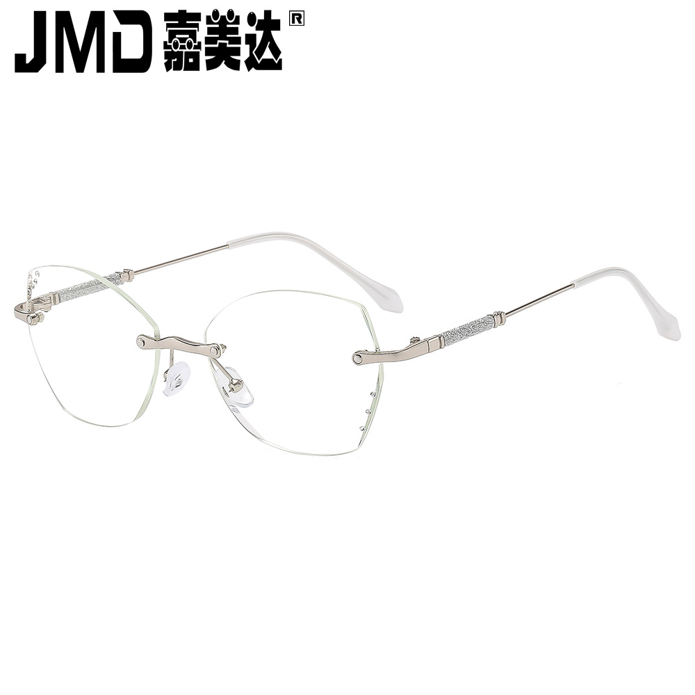 New style youthful frameless diamond-encrusted reading glasses for…