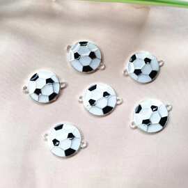 亚马逊热销足球合金配件厂家批发时尚滴油装配件连接饰品配件