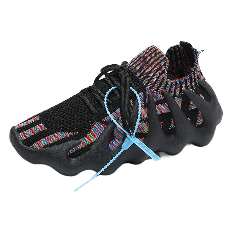 Spring New Korean Style Breathable Sports Shoes for Students, Couple Style Sock Shoes for Women 2026, Women's Running Shoes, Flyknit 450-7